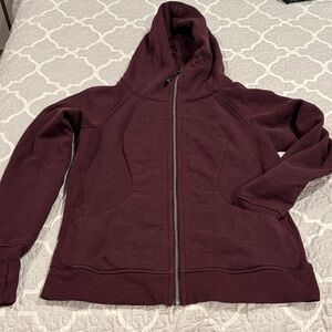 Lululemon Athletica Deep Burgundy Scuba Full Zip